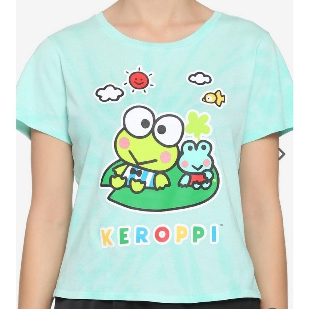 Hot Topic Keroppi Green Tie-Dye T-Shirt  Size XL